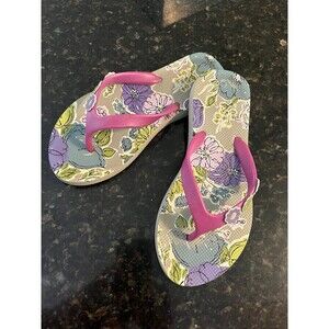 Vera Bradley Floral Flip Flops Woman’s 5/6